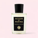 Acqua Di Parma Signatures of the Sun Magnolia Infinita Eau de Parfum 100ml bottle on light neutral pink background | BEAUTE KNOWS AUSTRALIA