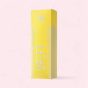 Adidas Culture of Sport Uplift Eau de Toilette 100ml for women's yellow packaging box with Adidas logo and 'UPLIFT' text on a light pink background | BEAUTE KNOWS AUSTRALIA