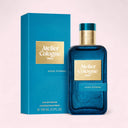 Atelier Cologne Gaïac Éternel Eau de Parfum 100ML perfume bottle and packaging on a light pink background | BEAUTE KNOWS AUSTRALIA