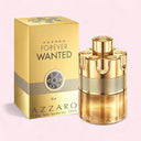 Azzaro Forever Wanted perfume bottle and packaging on a light pink background