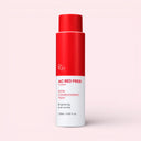 BEAUTE KNOWS Red and white Beauty of Majesty BOM AC Red Free Toner 120ml bottle on a light pink background