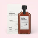 Bottle of Beauty of Majesty BOM Just One Houttuynia Cordata Extract Toner 150ml with label and packaging box on a light pink background