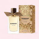 Burberry Ash Flower perfume bottle and packaging on a light pink background