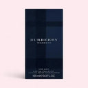 Burberry Weekend men's eau de toilette packaging on a light pink background