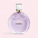 Chanel Chance Eau Splendide Eau de Parfum perfume bottle on a light pink background