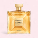 Chanel Gabrielle Essence Eau de Parfum 100ml perfume bottle on a light pink background