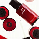 Red No1 Red Camellia Revitalizing Serum  along with other chanel skincare product on a white background