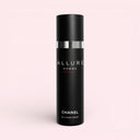 BEAUTE KNOWS Chanel Allure Homme Sport All-Over Body Spray 100ml deodorant spray bottle on a light pink background