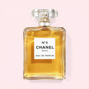 BEAUTE KNOWS Chanel N°5 Eau De Parfum 100ml perfume bottle on a light pink background