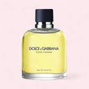 Dolce & Gabbana Pour Homme Eau de Toilette 125ml perfume bottle on a pink background