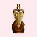BEAUTE KNOWS Jean Paul Gaultier Gaultier Divine Elixir Parfum 100ml perfume bottle with gold cap and decorative design on a light pink background