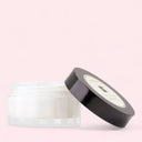 Jo Malone London Peony & Blush Suede Body Crème jar with black lid on a light pink background