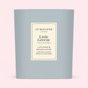 Jo Malone London Lavender & Moonflower Scented Candle - Limited Edition Little Greene Collection 200g on a light pink background