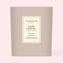 Jo Malone London Myrrh & Tonka Scented Candle - Limited Edition Little Greene Collection 200g on a light pink background