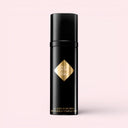 Black Kilian Angels' Share All-Over Body Spray 150ml bottle with gold accents on a light pink background