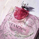 Lancôme La Vie Est Belle L'Elixir L'eau De Parfum 50ml perfume bottle on pink  giftset box