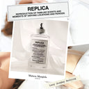 Maison Margiela Replica Lazy Sun Morning Eau de Toilette 100ml perfume bottle with tag 'Lazy Sunday Morning' white background
