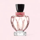 Miu Miu Twist Eau de Parfum 100ml perfume bottle on a pink background