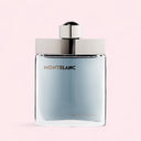 Montblanc Individuel Eau de Toilette 75ml perfume bottle on a light pink background