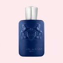 BEAUTE KNOWS Blue Parfums De Marly Percival Eau De Parfum 125ml perfume bottle with silver cap on a light pink background