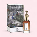 Penhaligon's Clandestine Clara Eau de Parfum 75ml perfume bottle and packaging on a pink background
