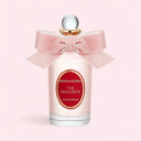 Penhaligon's The Favourite Eau de Parfum 100ml perfume bottle with a pink bow on a light pink background