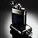 Black and chrome Ralph Lauren Ralph's Club Eau de Parfum 100ml perfume bottles on a reflective surface with a dark background