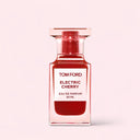 Tom Ford Electric Cherry Eau de Parfum 50ml perfume bottle on a light pink background