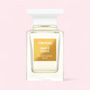 Tom Ford White Suede Eau de Parfum 100ml perfume bottle on a pink background