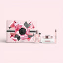 Viktor & Rolf Flowerbomb Eau De Parfum 100ml Gift Set with pink packaging on a light pink background
