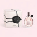 Viktor & Rolf Flowerbomb Eau de Parfum 100ml perfume bottle and packaging on a light pink background