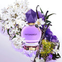 Viktor & Rolf Good Fortune Eau de Parfum 50ml perfume bottle surrounded by flowers and vanilla beans on a white background
