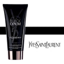 Yves Saint Laurent Black Opium Eau de Parfum 90ml Trio Gift Set content: A tube of YSL Yves Saint Laurent Black Opium Shimmering Moisture Fluid For the Body on a white background