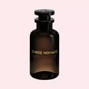 BEAUTE KNOWS Louis Vuitton Ombre Nomade Eau de Parfum in a sleek dark glass bottle with gold lettering and black cap.