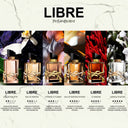 BEAUTE KNOWS collection of Yves Saint Laurent Libre fragrance bottles showing varying intensities and floral notes